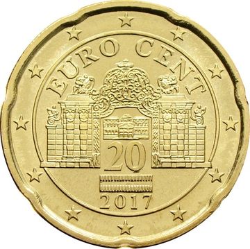 20 евроцентов 2017 Австрия (20 euro cent)