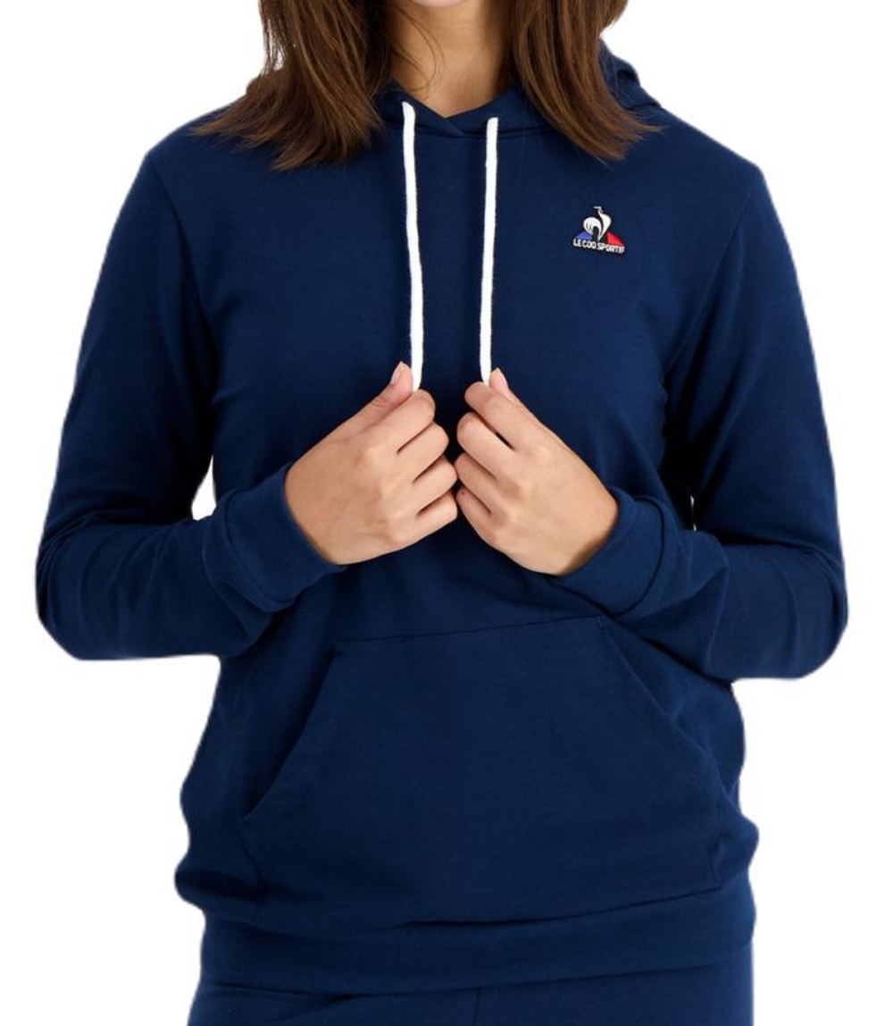 Женская Кофта теннисная Le Coq Sportif ESS Hoody N°2 SS23 - небесный