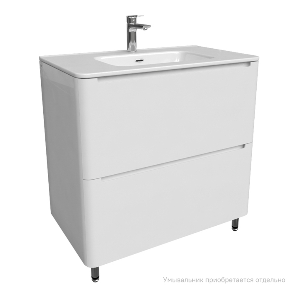 Тумба напольная IDDIS Edifice, белая, 80 см, EDI80WFi95