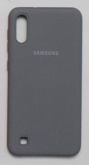 Силиконовый чехол Silicone Cover для Samsung Galaxy M10 (Серый)