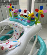 Ходунки "ABC C" 8 силиконовых колес, муз. (INDIGO) (бирюзовый)