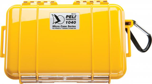 Защитный кейс Peli™ 1040 желтый с вставкой