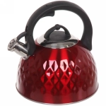Чайник из нержавеющей стали 3,2 л «Vienna» со свистком, красный