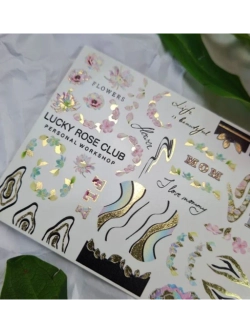 Lucky Rose Слайдеры наклейки для ногтей Foil 106