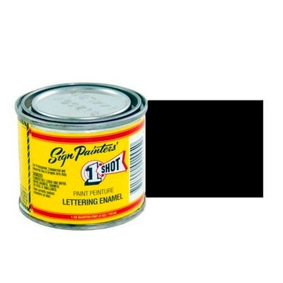 Эмаль для пинстрайпинга 1 Shot Черный (Lettering Black), 118 мл