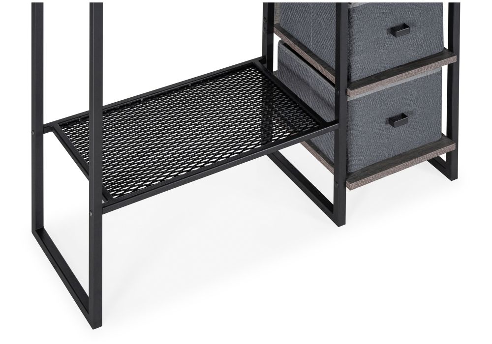 Готовая прихожая Берли дуб рошелье / черный матовый