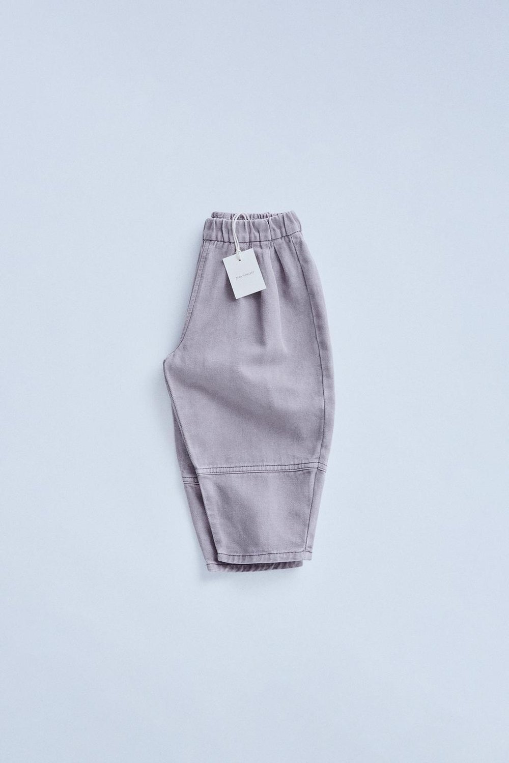 ZARA TIMELESZ БРЮКИ BAGGY ИЗ СМЕСОВОГО ЛЬНА, СЕРЫЙ