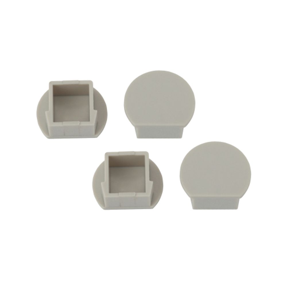 Набор заглушек ЭРА 1915-3A для профиля LF281, 4 глухие круглые | Профили для светодиодных лент