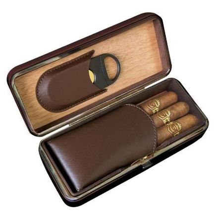 Футляр для 3-х сигар Афисионадо LCFC/BN с гильотиной