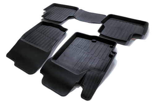 Коврики резиновые в салон 3D PREMIUM для Mitsubishi Lancer X (2007-2014) SRTK.PR.MIT.LAN.07G.02X26