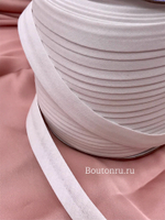 Косая бейка хлопок №001 белая GAMMA GK-15C 14-15 мм