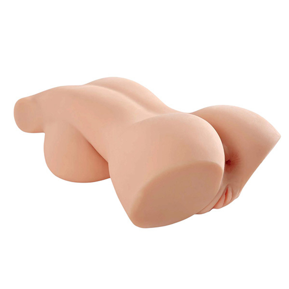 Телесный мастурбатор-торс 44,5х21,6см вагина и анус PipeDream PDX Plus Perfect 10 Torso Light RD61421