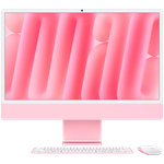 24-inch iMac with Retina 4.5K display: Apple M4 chip with 10‑core CPU and 10‑core GPU, 16GB, 256GB SSD - Pink,Model A3137