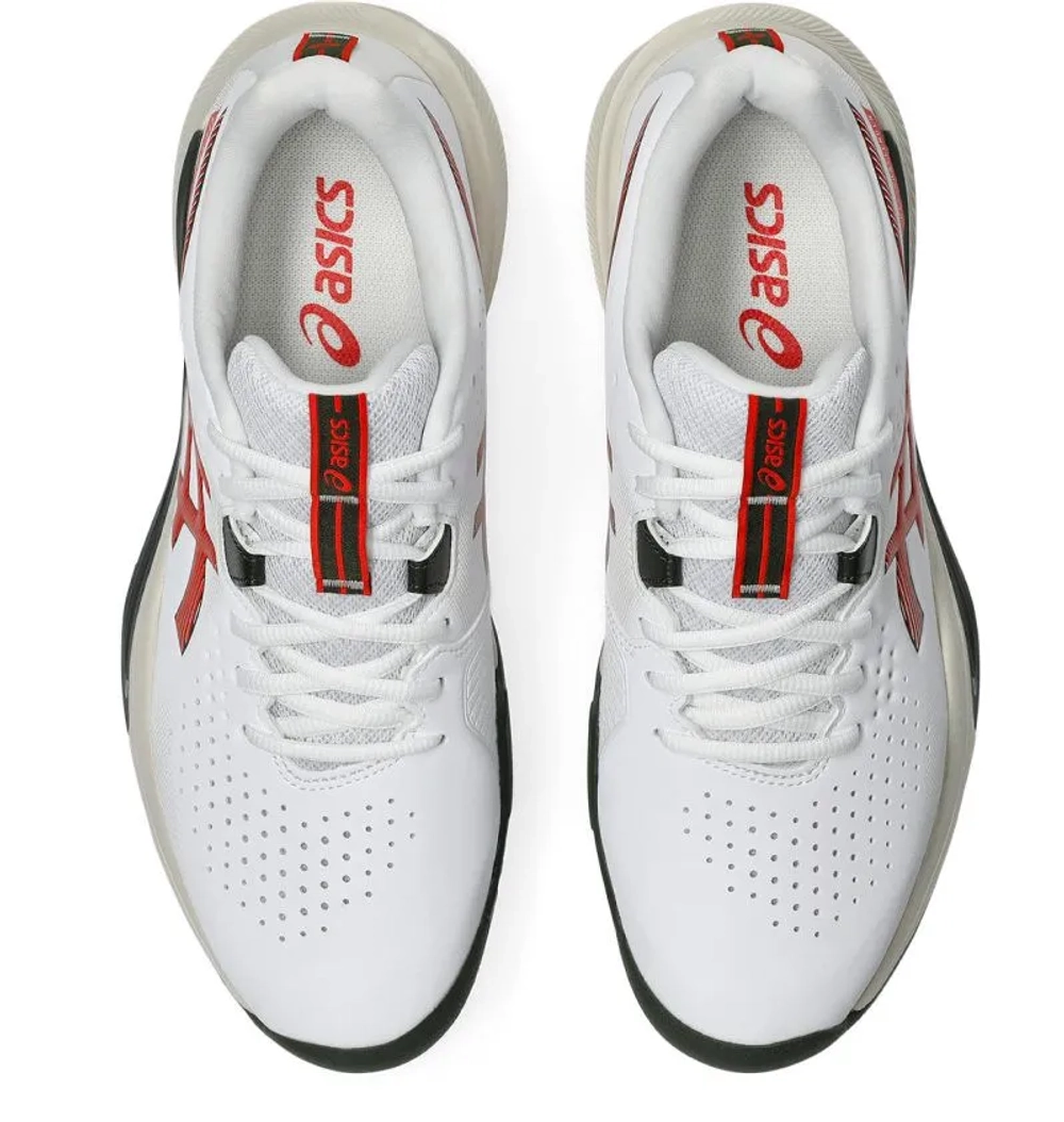 Мужские кроссовки теннисные Asics Gel-Challenger 15 - white/cherry tomato