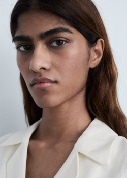 Льняное платье с поясом