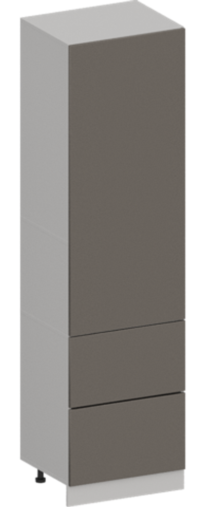 Кухня Модуль ШП2Я 600М Белый / Грей софт