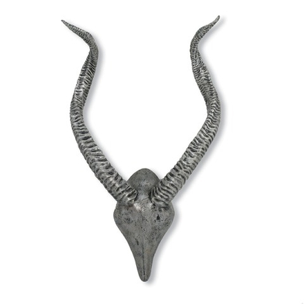 1598-14 ANTELOPE HORN WALL DECOR, SILVER Palecek (USA)