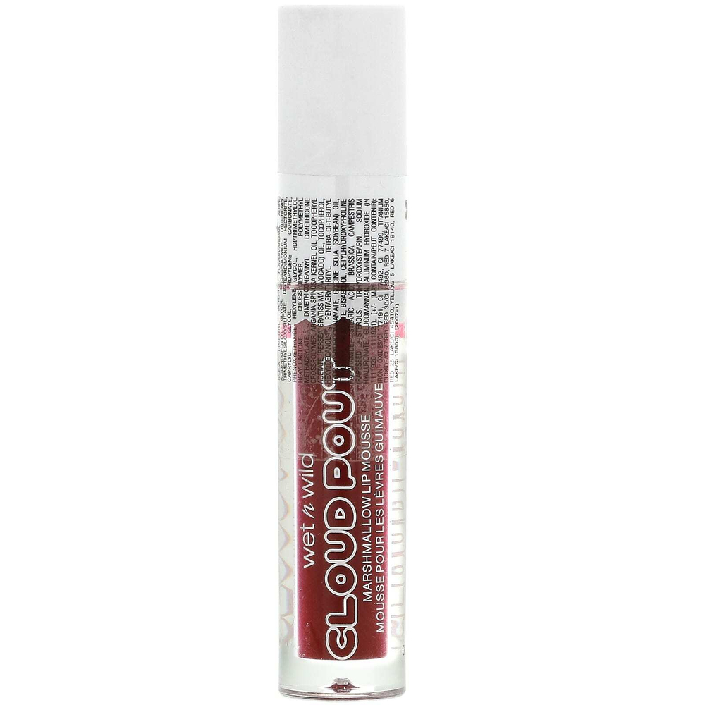 wet n wild, Cloud Pout, мусс для губ из зефира, вино I'm On Cloud, 3 мл (0,10 жидк. унц.)