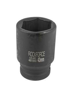 Головка ударная глубокая 43мм 1''6гр. RockForce##Rock FORCE RF-48510043