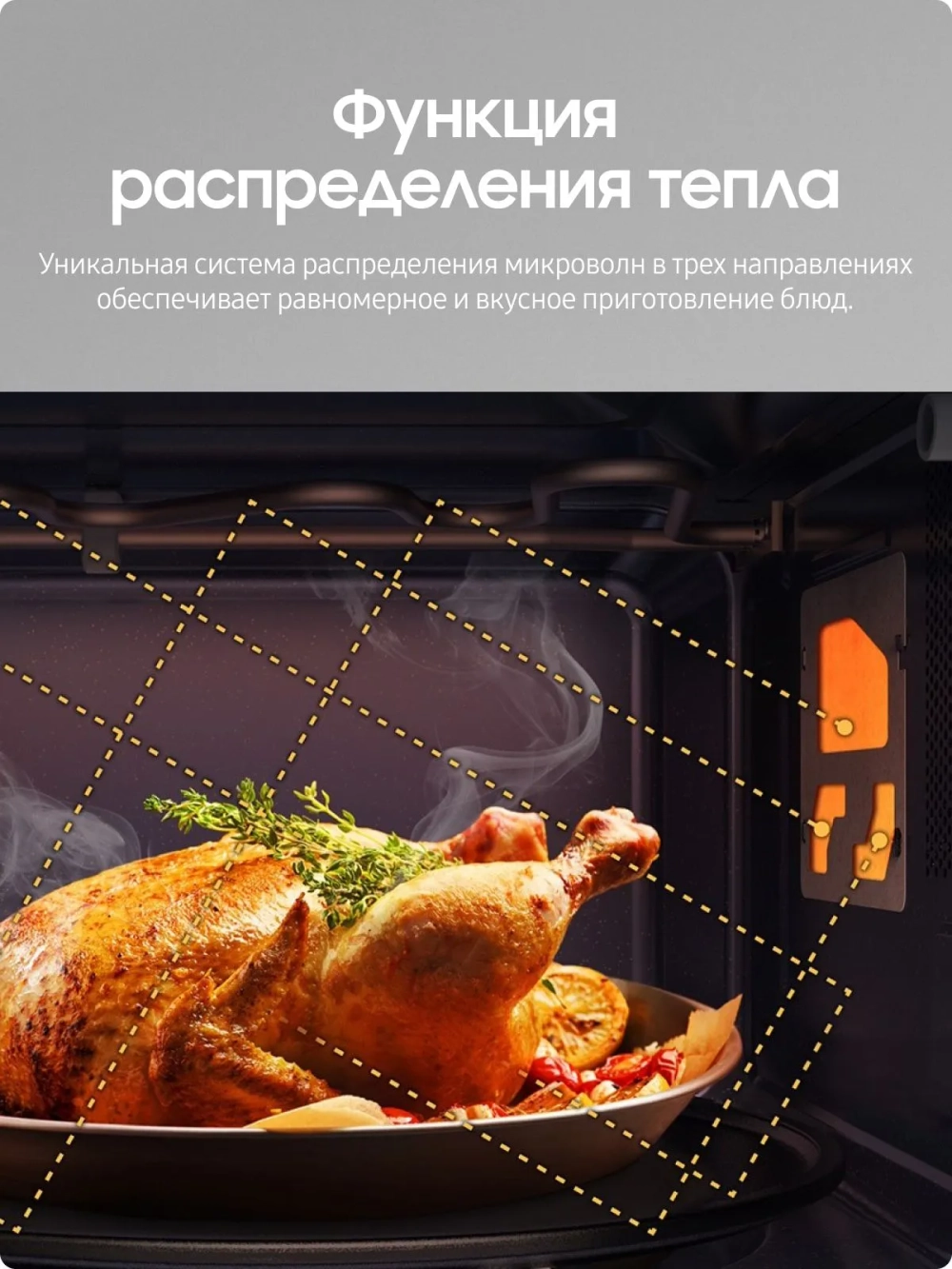 Отдельностоящая микроволновая печь Samsung MG23T5018AC/BW