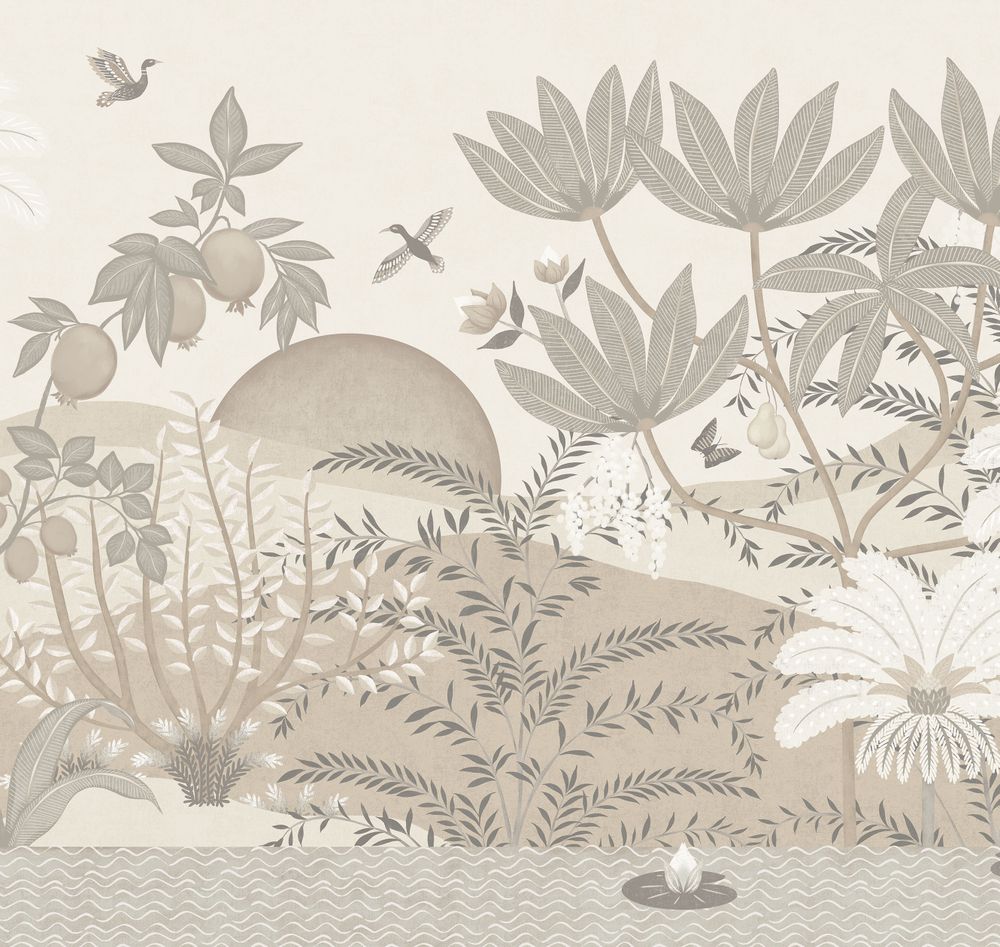 Пейзаж 2 Гранатовый оазис панно