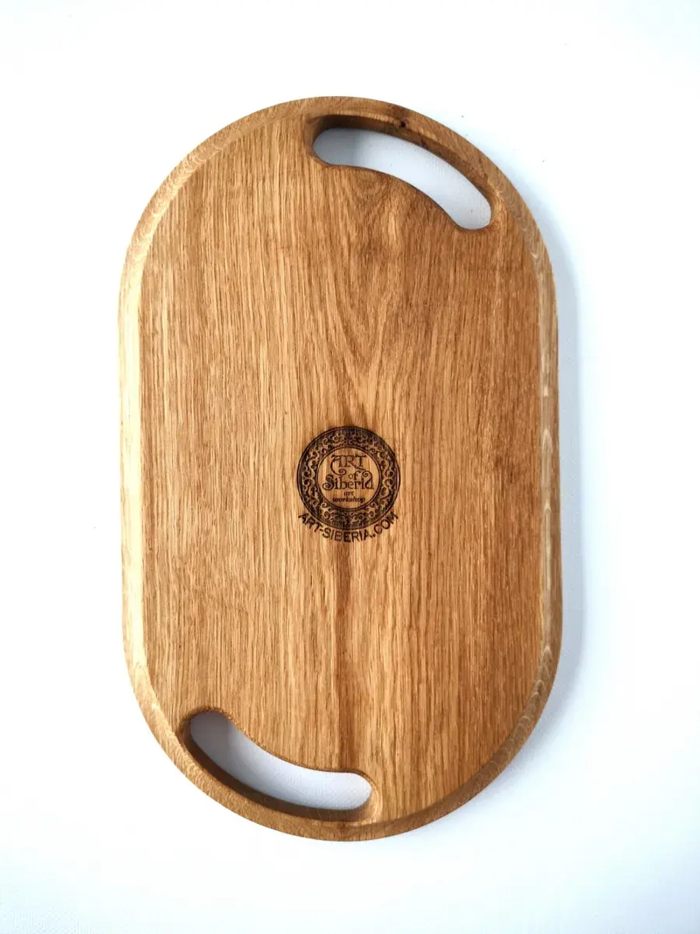 Поднос деревянный из массива дуба