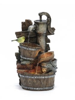 Waterfall Фонтан декоративный с подсветкой Зеленушка