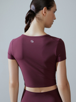 Футболка Jules Сropped Tee in Bordeaux