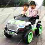 Детский электромобиль "Audi" бело-зелёный 129x76x75cm