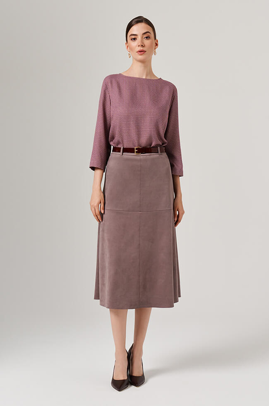 23179 Блузка женская (винный принт)