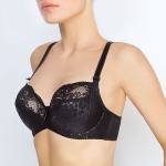 Бюстгальтер с мягкой чашкой с эффектом тиснения (Размер: 95D) (Цвет: пудровый)