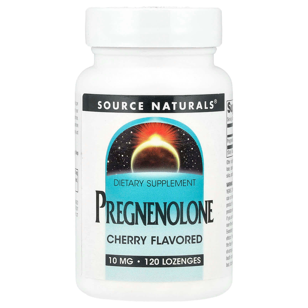 Source Naturals, прегненолон, с вишней, 10 мг, 120 пастилок