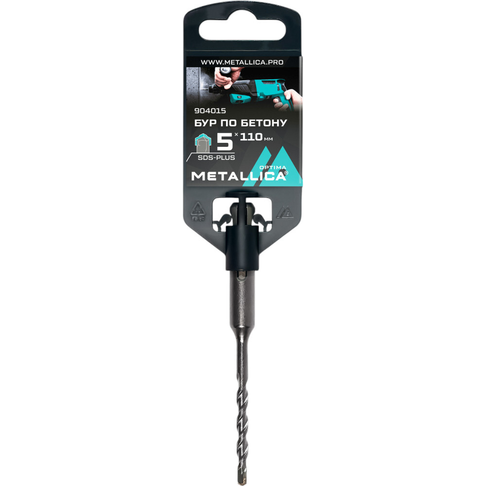 Бур по бетону SDS-plus METALLICA Optima 5х110/50 мм    904015