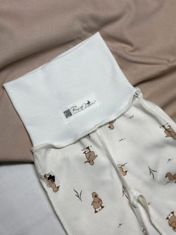 Ползунки швы наружу Утята Экрю RinaAmari