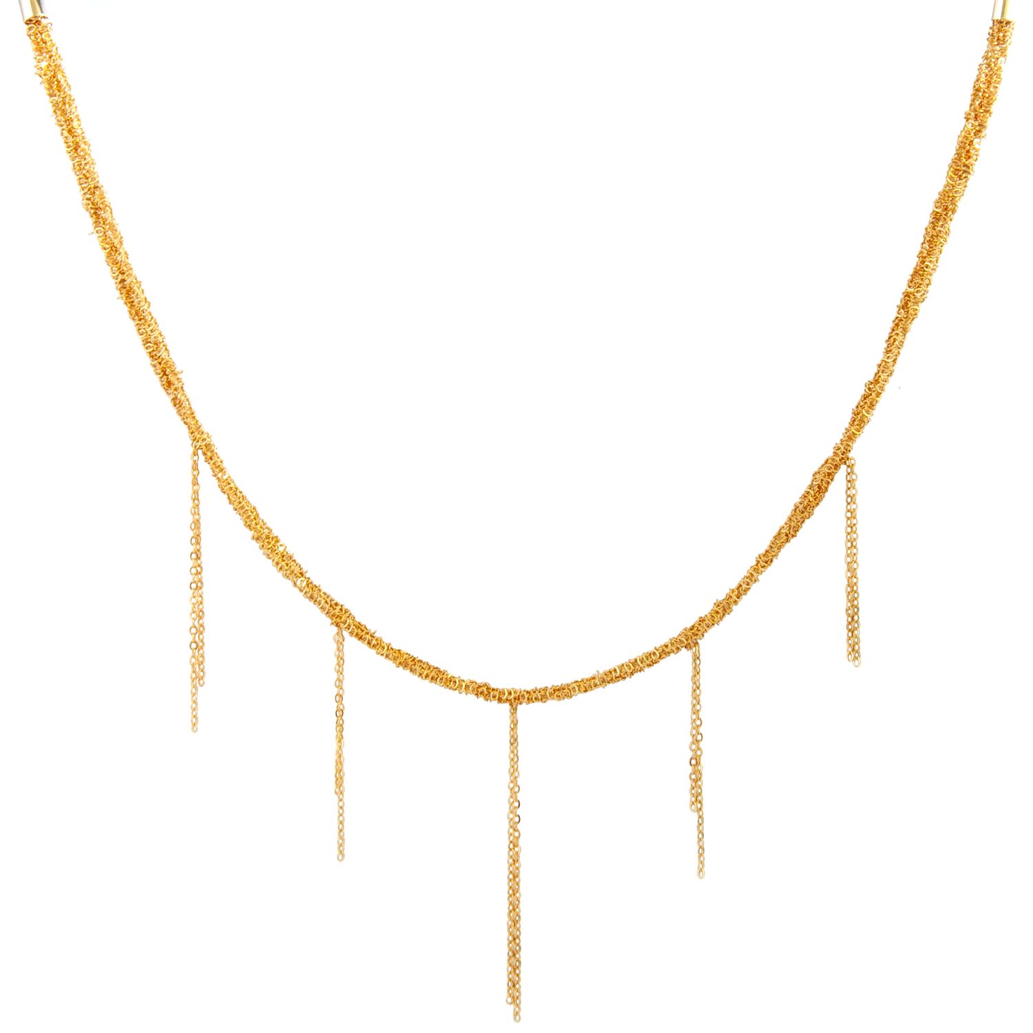 Плетенное колье - Позолота