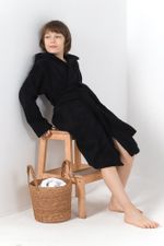 Халат для мальчика Комфорт-2 Виотекс ЧЁРНЫЙ