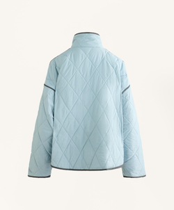 Oysho Водоотталкивающая стеганая куртка FELLEX® с AEROGEL, пыльно-синий