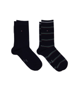 Носки 2 пары TH WOMEN SOCK 2P COASTAL STRIPE TENCEL Tommy Hilfiger - темно-синий(701222645)