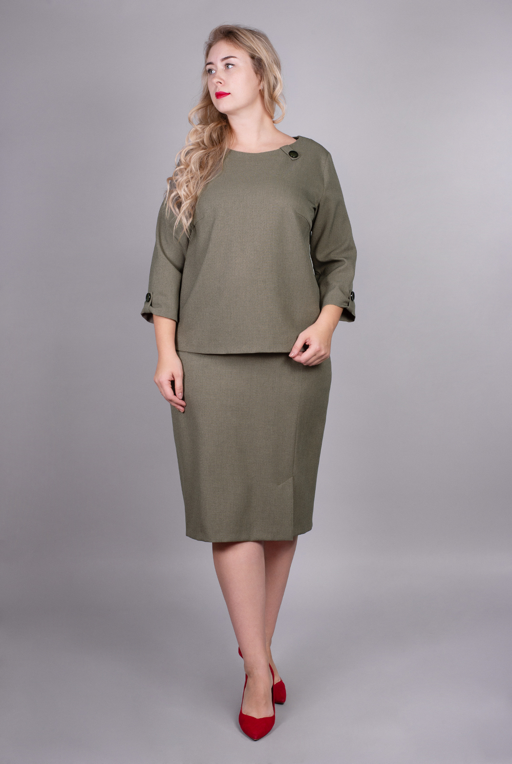 Юбка женская 3410зп, шалфей #48Ш013410зп