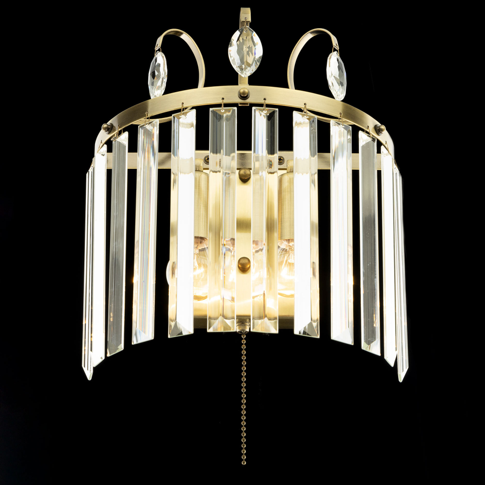 Citilux Инга CL335323 Бра хрустальное с выключателем Бронза