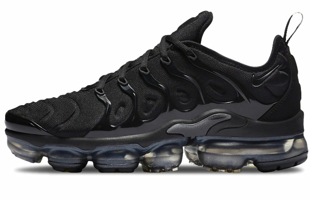 Кроссовки Nike Vapormax Plus "Triple Black" (Женская размерная сетка)