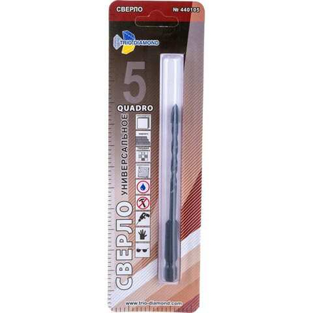Сверло универсальное квадро 5мм 440105
