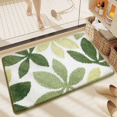 Коврик на пол для ванной и туалета противоскользящий 50х80, ковер для спальни и дома