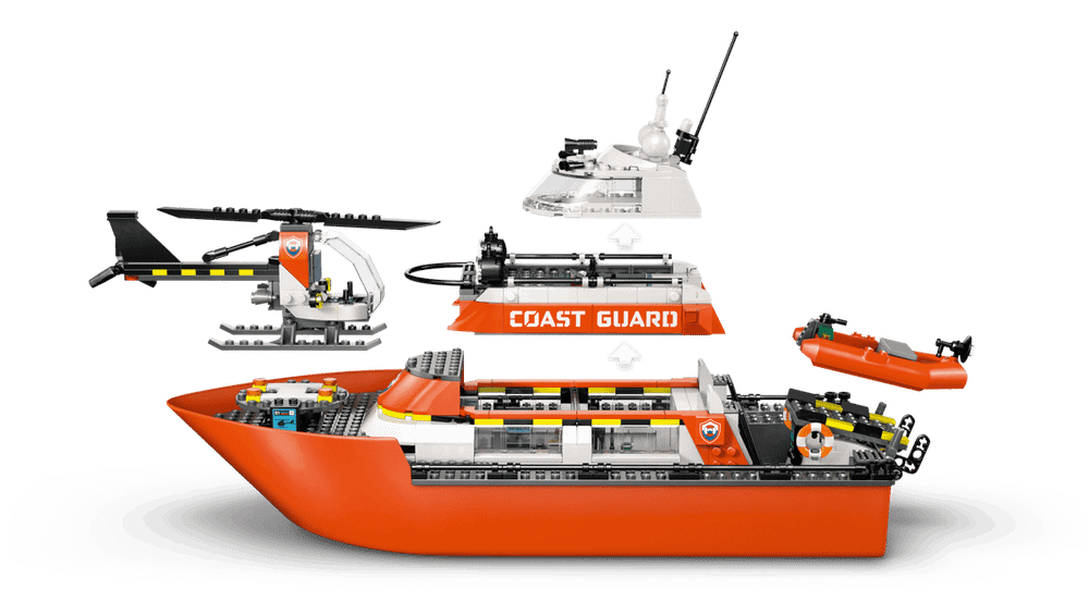 Конструктор LEGO City 60504 Coast Guard Rescue Boat & Helicopter