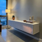 Подвесная тумба под телевизор ROYAL 5030 эко (Белый)