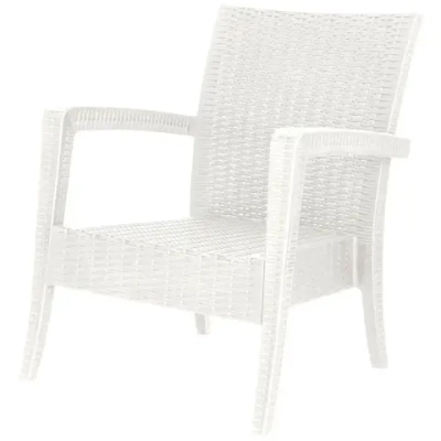 Кресло-диван RATTAN Ola Dom белый 760х890мм