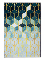 Коврик придверный LUCKY 60x90 ПЭ, зелёный/жёлтый (ромбы)