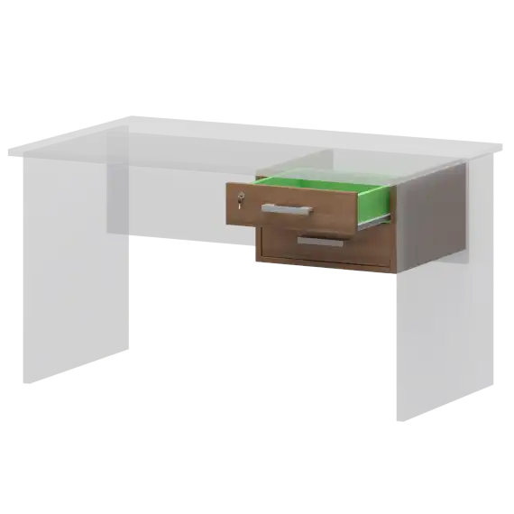 Тумба подвесная АТ-02 Орех гварнери 430x450x280 Арго
