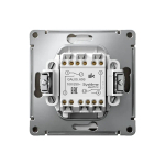 ARTGALLERY 2-клавишный ПЕРЕКЛЮЧАТЕЛЬ, 10АХ, механизм, быстрозажим. клем., МОККО