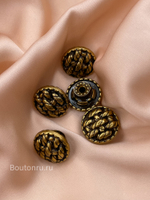 Пуговицы установочные бронзовые с плетением